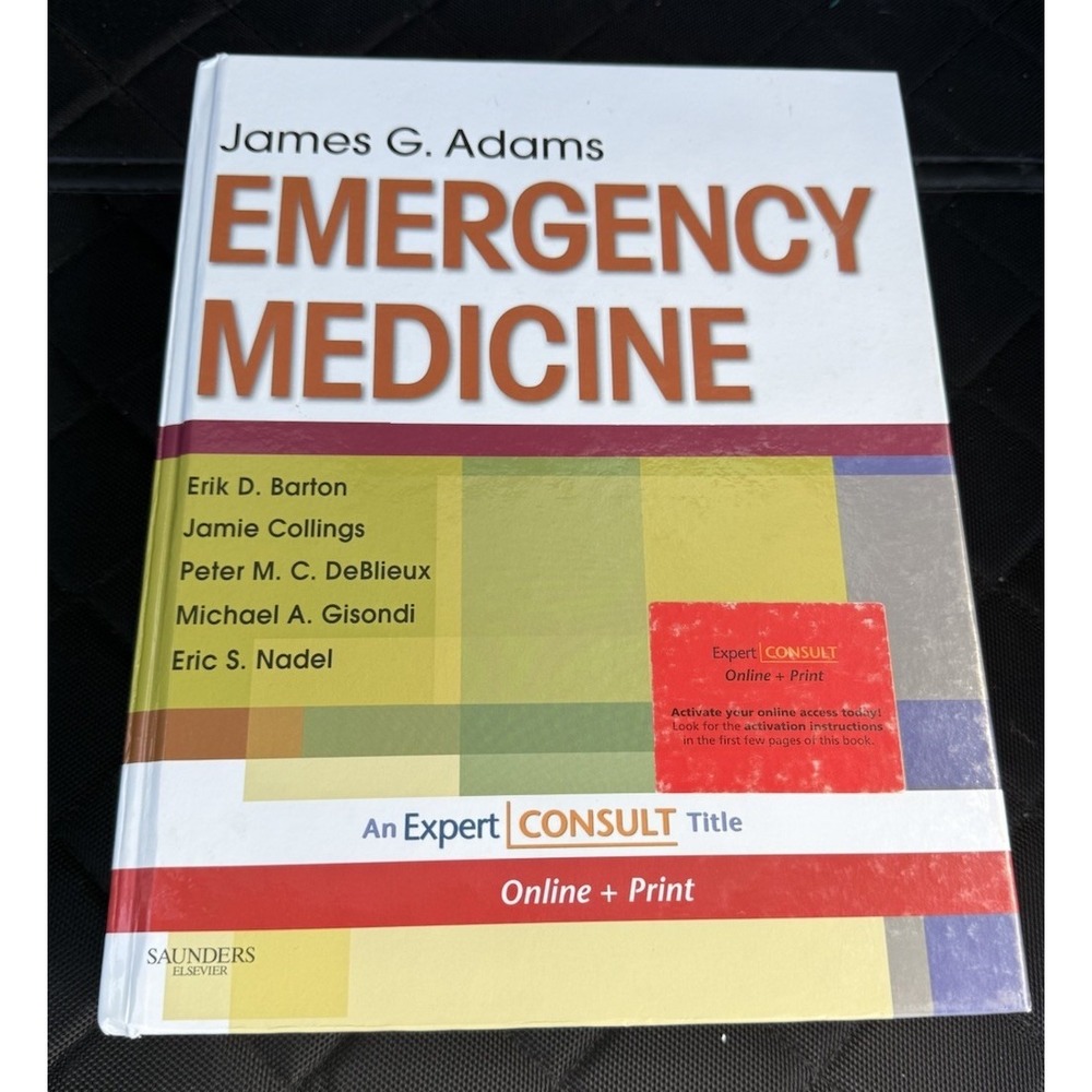 Emergency Medicine By James G. Adams - Good Condition